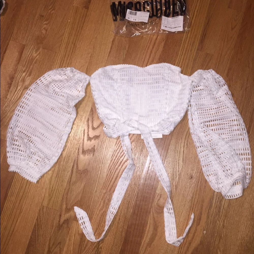 Missguided XS white crop